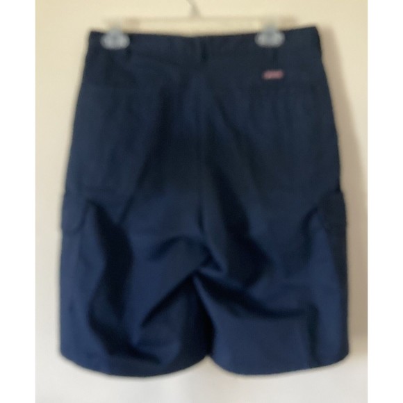 DICKIES Navy Blue Flat Front 6 Pocket Cargo Shorts Size 30 RN# 20697 NWOT - Picture 2 of 6